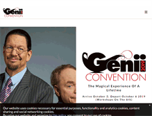 Tablet Screenshot of geniiconvention.com